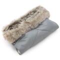 Mufka do wózka GREY WINTER z futerkiem  - opinie