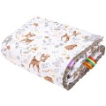 Kocyk dziecięcy 75x100cm - Magical Woodland i mokka Minky - opinie