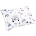 Pełna poduszka 40 x 60cm - Blue Safari i błękitne Minky - opinie
