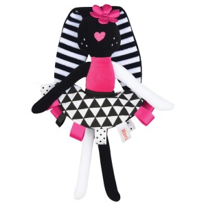 MOM'S CARE Kontrastowa przytulanka – Króliczka Różowa