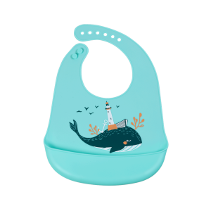 Śliniaczek silikonowy - WIELORYB