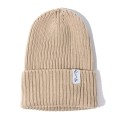 Czapeczka z dzianiny bawełnianej - LIGHT BEIGE  - opinie
