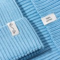 Czapeczka z dzianiny bawełnianej - LIGHT BLUE  - opinie