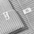 Czapeczka z dzianiny bawełnianej - LIGHT GREY  - opinie