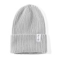 Czapeczka z dzianiny bawełnianej - LIGHT GREY  - opinie