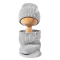 Czapeczka z dzianiny bawełnianej - LIGHT GREY  - opinie