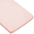 (Outlet) Bawełniane prześcieradło z gumką do łóżeczka 140x70cm - Pastel Pink - opinie
