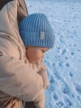 Czapeczka z dzianiny bawełnianej - LIGHT BLUE  - opinie