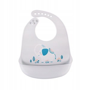 Śliniaczek silikonowy - SŁOŃ