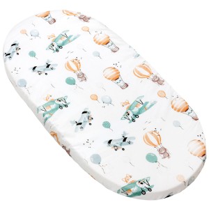 Prześcieradło z gumką do GONDOLI i KOŁYSKI 80 x 40 cm - Balloon Travel