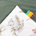 Kocyk niemowlęcy 55x75cm - Savanna Fun i oliwkowy Velvet  - opinie