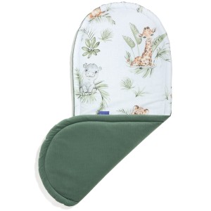 Materac do kokonu Comfort - Savanna Fun i oliwkowy Velvet