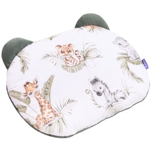 Poduszka MIŚ - Savanna Fun i oliwkowy Velvet 