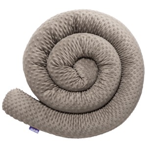 Ochraniacz wałek 300 cm - Mokka Minky