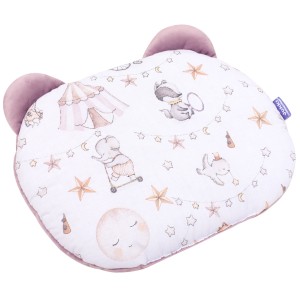 Poduszka MIŚ - Candy Circus i wrzosowy Soft Velvet 