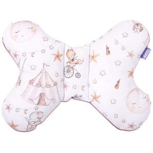 Poduszka motylek - Candy Circus i wrzosowy Soft Velvet