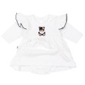 Sukienka z body Black Teddy Bear - White - opinie