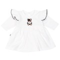 Sukienka z body Black Teddy Bear - White - opinie