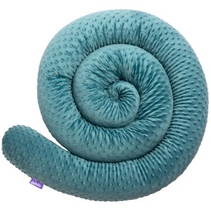 Ochraniacz wałek 300 cm - Szmaragdowe Minky   