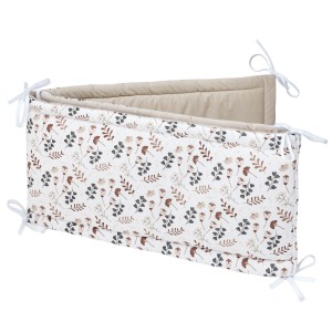 Ochraniacz do łóżeczka - Boho Garden i ecru Velvet