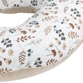 Poduszka rogal + zdejmowana poszewka - Boho Garden i ecru Velvet    - opinie