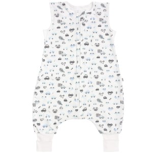 Śpiworek dzianinowy z nogawkami - Blue Cars