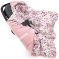 Kocyk do fotelika samochodowego - Roses i Smokey Pink Soft Velvet  - opinie