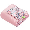 Kocyk niemowlęcy 55x75cm - Roses i Smokey Pink Soft Velvet  - opinie