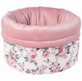 Pojemnik / koszyk na akcesoria dla niemowlaka - Roses i Smokey Pink Soft Velvet - opinie