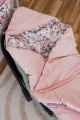 Kocyk do fotelika samochodowego - Roses i Smokey Pink Soft Velvet  - opinie