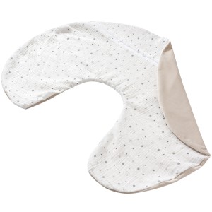 MUŚLINOWA POSZEWKA NA ROGAL - LITTLE STARS I ECRU VELVET