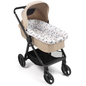 Zestaw do gondoli – bawełniany ochraniacz + prześcieradło Boho Garden