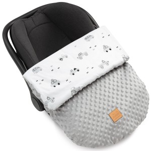 Okrycie, osłonka na nóżki - Cosy Ride i jasnoszare Minky