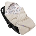 (Outlet) Kocyk do fotelika samochodowego - Boho Garden i ecru Velvet  - opinie