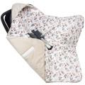 (Outlet) Kocyk do fotelika samochodowego - Boho Garden i ecru Velvet  - opinie
