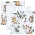 Pieluszki muślinowe 30x30 cm 3pak - Savanna Fun - opinie