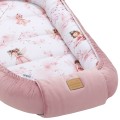 Kokon XXL 65 x 120 cm - Little Fairy i Smokey Pink Soft Velvet - opinie