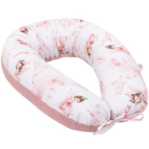 Poduszka ciążowa - Little Fairy i Smokey Pink Soft Velvet