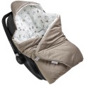 Muślinowy Kocyk do fotelika samochodowego - Simply Nature i Latte Velvet - opinie