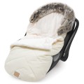 Zimowy śpiworek dziecięcy do wózka, gondoli i sanek - ECRU  WINTER - opinie