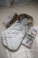 Zimowy śpiworek dziecięcy do wózka, gondoli i sanek - LIGHT GREY WINTER  - opinie