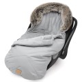 Zimowy śpiworek dziecięcy do wózka, gondoli i sanek - LIGHT GREY WINTER  - opinie
