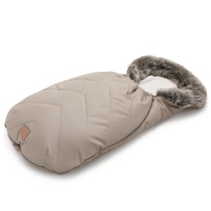 (Outlet) Zimowy śpiworek dziecięcy do wózka, gondoli i sanek - BEIGE WINTER  