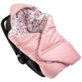 (Outlet) Kocyk do fotelika samochodowego - Roses i Smokey Pink Soft Velvet   - opinie