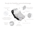 (Outlet) Bawełniany kocyk /otulacz z kapturem do fotelika niemowlęcego - Happy Jungle   - opinie