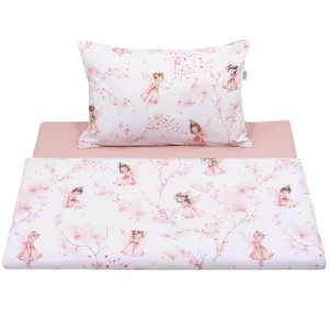 (Outlet) Komplet pościeli, poszewka 60 x 40 cm i poszwa 120 x 90 cm - Little Fairy