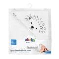 AKUKU Ręcznik frotte kąpielowy z kapturkiem - JEŻYK - opinie