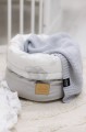 Pojemnik / koszyk na akcesoria dla niemowlaka - Cloudy Bears i szary  Velvet  - opinie