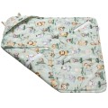 Bawełniany kocyk /otulacz z kapturem do fotelika niemowlęcego - Tropical Animals - opinie