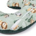 Poduszka rogal + zdejmowana poszewka - Tropical Animals i butelkowy Velvet - opinie